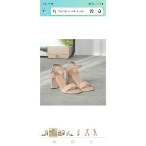 DREAM PAIRS Women's Chunky Heels Open Toe Ankle Strap High Block Comfy Dress...